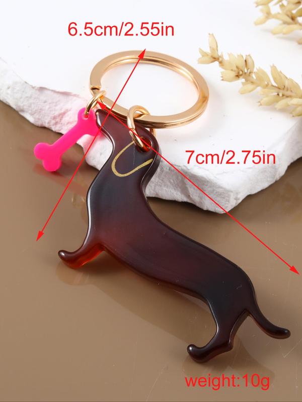 Cute Dog Design Keychain, Bone Pendant Keychain for Women & Men, Cute Accessory for Bag Decoration