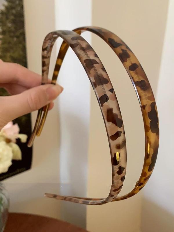 Leopard Pattern Hair Hoop, Casual Hair Accessories for Women & Girls, Vintage Hairwear for Daily Used