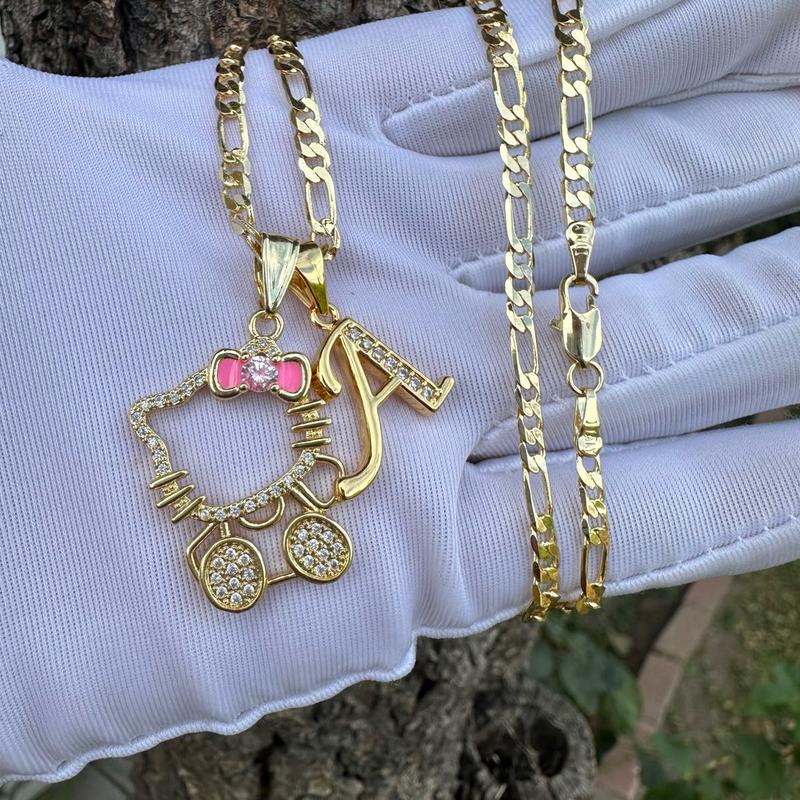 Personalized Cat Necklace with Your Letter - Customizable Pet Accessory