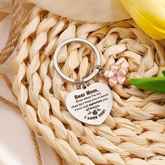 Mothers Day Gifts for Mom from Son Daughter Birthday Gifts Mothers Day Keychain Presents Best Mom ever Gifts