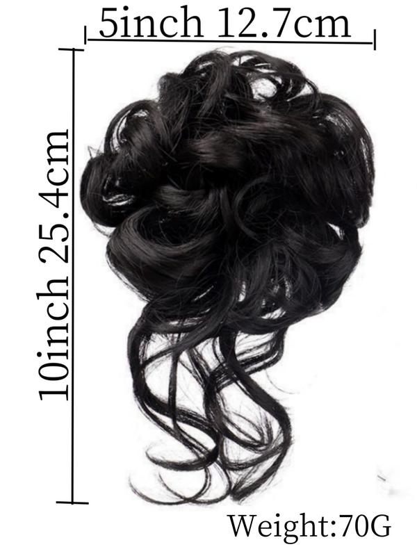 Women's Curly Hair Bun with Hair Claw, Messy Bun Hairpiece for Daily Use Summer 2024, Synthetic Hair Extensions Invisible Seamless Natural Hairpieces for Adding Hair Volume for Women