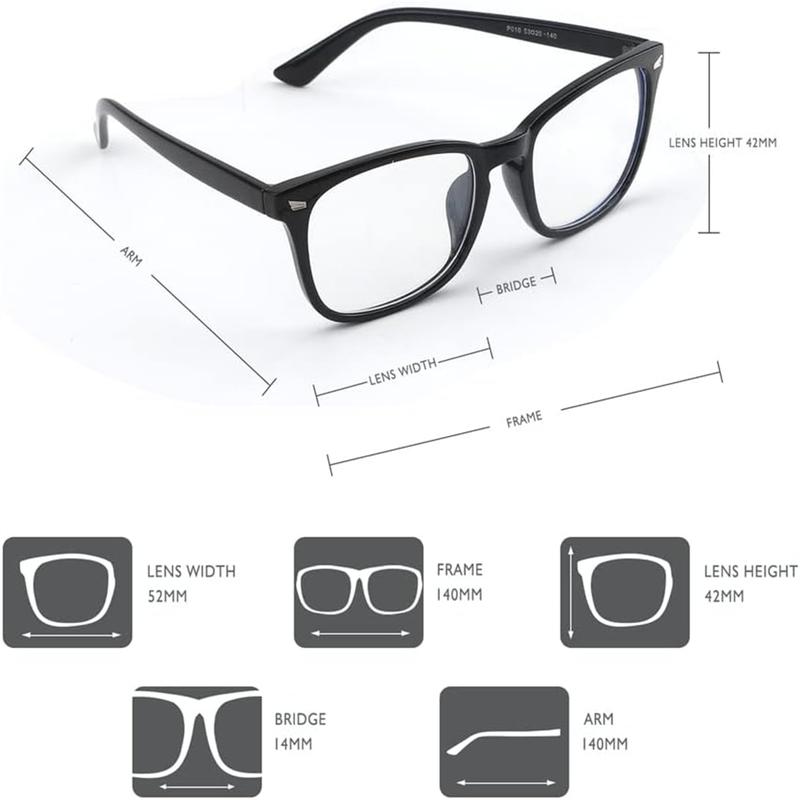 2024 Blu-ray gaming glasses, stylish work glasses, student back-to-school glasses, daily decorations.