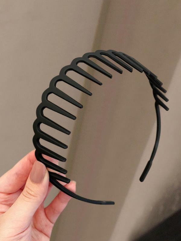 Simple Solid Color Hair Hoop, Casual Versatile Hair Accessories for Women & Girls, Minimalist Headwear Suitable for Thick Hair