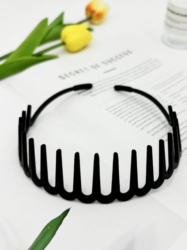 Simple Solid Color Hair Hoop, Casual Versatile Hair Accessories for Women & Girls, Minimalist Headwear Suitable for Thick Hair