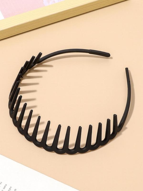 Simple Solid Color Hair Hoop, Casual Versatile Hair Accessories for Women & Girls, Minimalist Headwear Suitable for Thick Hair