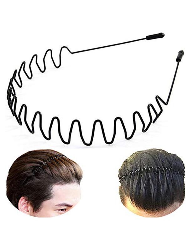 Unisex Simple Plain Geometric Design Hair Hoops, 2pcs set Casual Versatile Skincare Hair Hoops for Men & Women, Trendy Hair Accessories for Daily Use