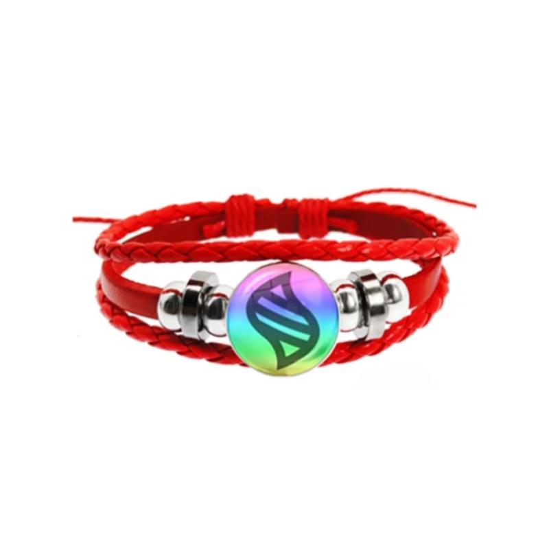 Pokemon Mega Stone Bracelet Weave Leather Adjustable Bangle Jewelry - Gift Men Women Kids