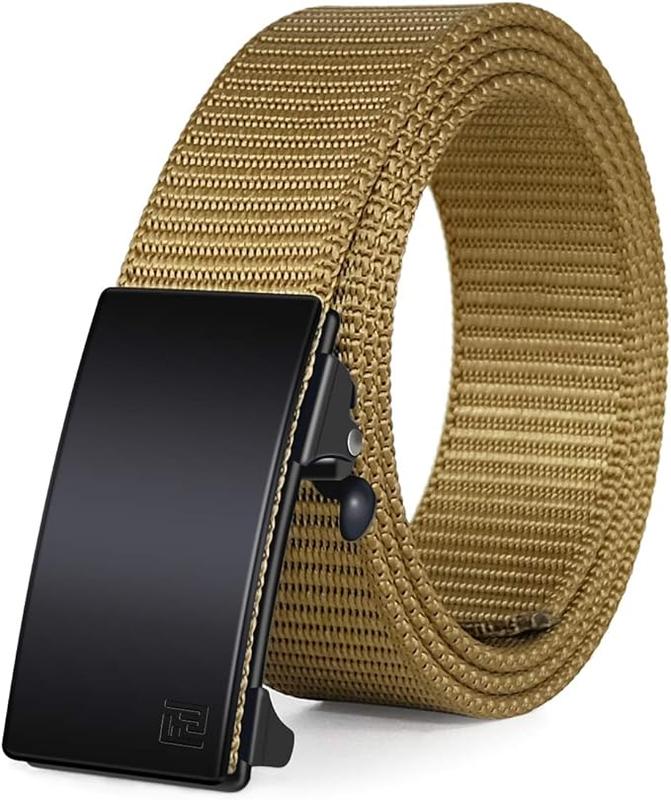 Fairwin 093 ALL Men's Ratchet Web Belt micro-adjustment OVERSIZE 1.25 inch Nylon Automatic Buckle Belt Invisible Belt [men belt,  ratchet belt for men, golf belt for men,men casual belt,web belts for men] tiktok shop trendy belts