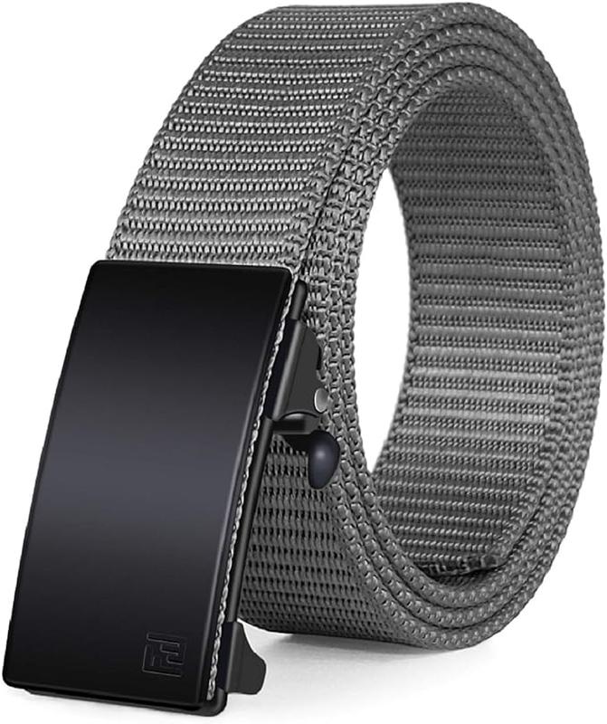 Fairwin 093 ALL Men's Ratchet Web Belt micro-adjustment OVERSIZE 1.25 inch Nylon Automatic Buckle Belt Invisible Belt [men belt,  ratchet belt for men, golf belt for men,men casual belt,web belts for men] tiktok shop trendy belts