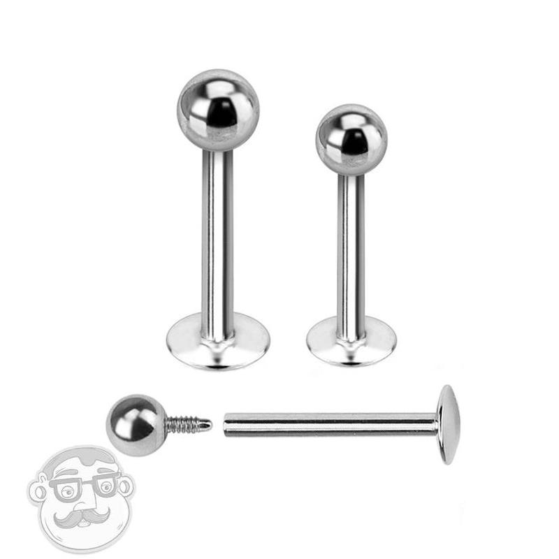 Internally Threaded Stainless Steel Labret Stud