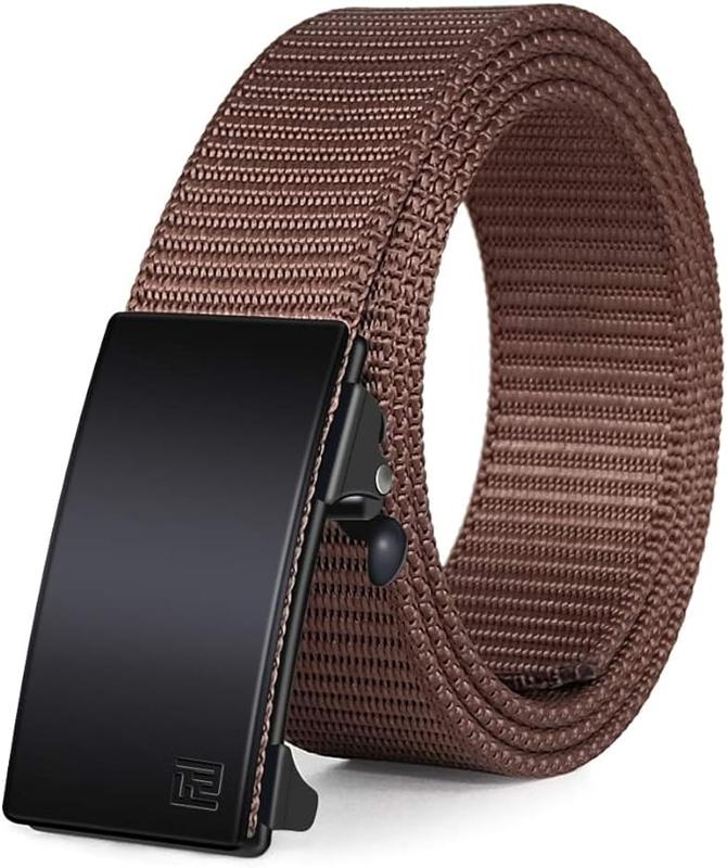 Fairwin 093 ALL Men's Ratchet Web Belt micro-adjustment OVERSIZE 1.25 inch Nylon Automatic Buckle Belt Invisible Belt [men belt,  ratchet belt for men, golf belt for men,men casual belt,web belts for men] tiktok shop trendy belts