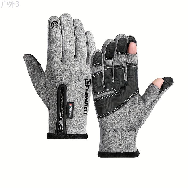 Winter Unisex Warm Gloves Outdoor Sports Coldproof Waterproof Gloves Reversible Touch Screen Gloves