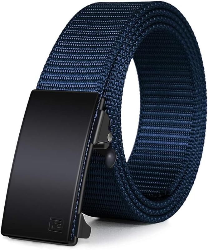 Fairwin 093 ALL Men's Ratchet Web Belt micro-adjustment OVERSIZE 1.25 inch Nylon Automatic Buckle Belt Invisible Belt [men belt,  ratchet belt for men, golf belt for men,men casual belt,web belts for men] tiktok shop trendy belts