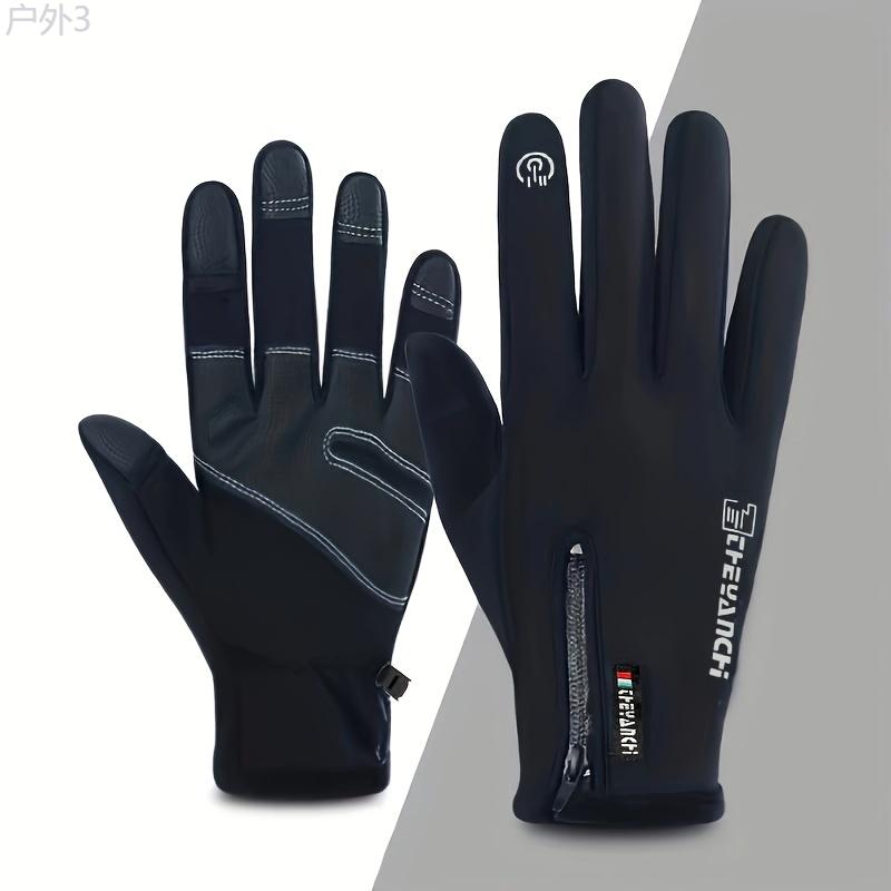 Winter Unisex Warm Gloves Outdoor Sports Coldproof Waterproof Gloves Reversible Touch Screen Gloves