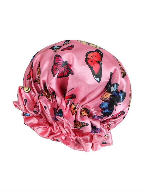 Summer Solid Color Double Layer Sleep Bonnet, Soft Comfortable Sleep Hat for Women, Breathable Satin Bonnet for Sleeping, Hair Protection Cap for Women