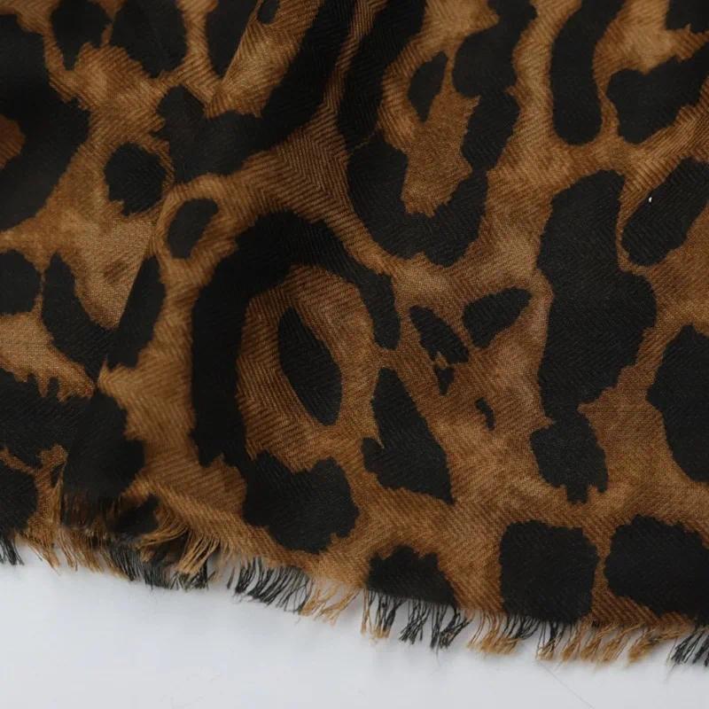 2024 AC Winter Scarf Leopard Print Scarf Thickened Warm Cashmere Scarves Luxury Scarves Fashion Shawl Women Men Shawls