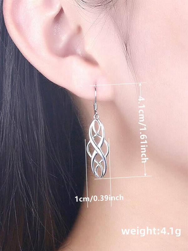 Women's Elegant Hollow out Design Dangle Earrings, 1 Pair Vintage Trendy Dangle Earrings, Chic Gorgeous Jewelry As Gift for Girlfriend for Party Decor