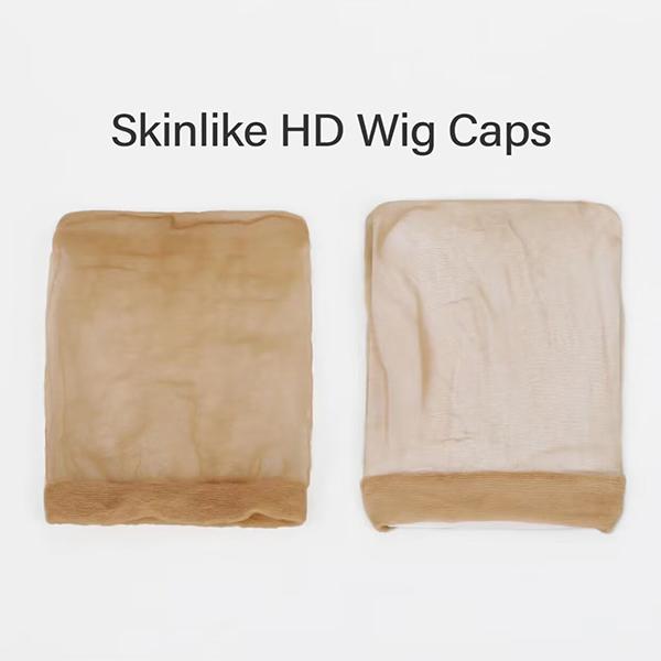 Wavymy Hair Invisible HD Human Hair Wig Cap 2 Pieces pack Stretch Elastic Hair Net For Women