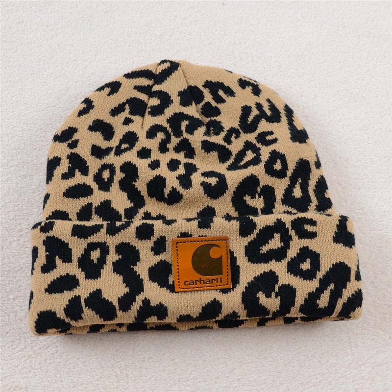 Unisex Knit Beanie with Checkerboard, Cow & Leopard Patterns – Soft Cuffed Y2K Hat for Couples, Skiing, and Fall & Winter Fashion