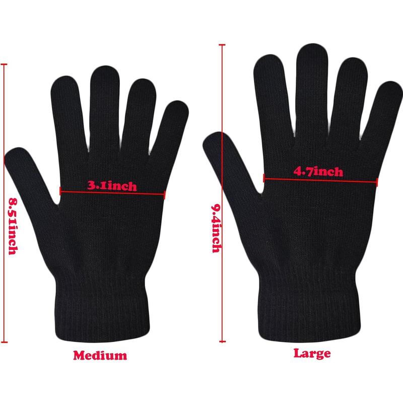 5 Colors Winter Magic Gloves Unisex Adults Fits Most Men Women Teens Warm Gloves