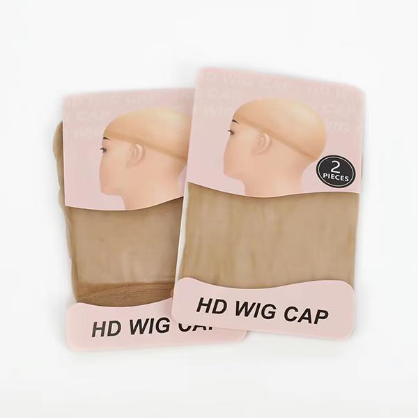 Wavymy Hair Invisible HD Human Hair Wig Cap 2 Pieces pack Stretch Elastic Hair Net For Women