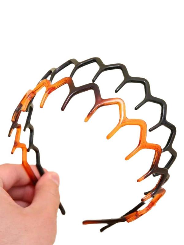 Random Color V-shaped Hair Hoop, Casual Simple Hair Accessories for Women & Girls, Minimalist Headwear Suitable for Thick Hair