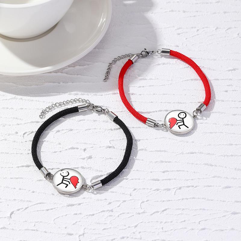 Sun and Stars Moon Couples Bracelets Pinky Promise Friendship Bracelets Set Gift for Valentine's Day Bracelet for Partners