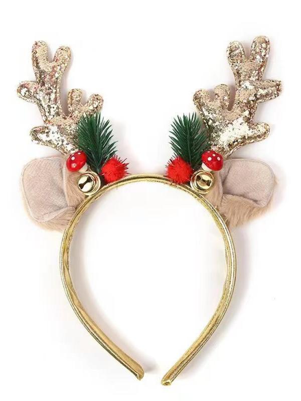 Cute Reindeer Antler Design Hair Hoop, Fashionable Hair Accessories for Women & Girls, Cute Lovely Hairwear for Daily Used