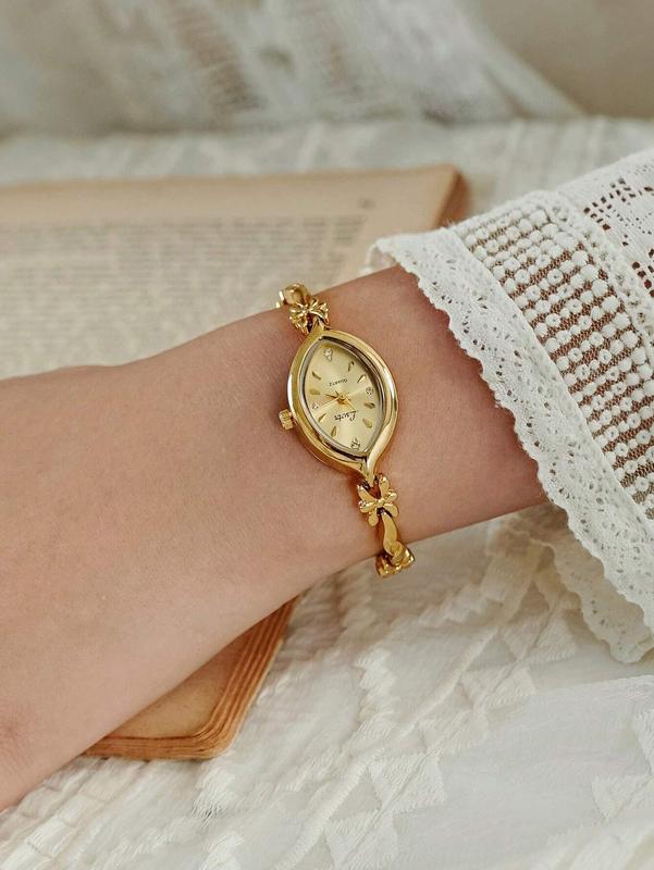 French Vintage Gold Women's Quartz Watch - Waterproof, Simple & Elegant Luxury Design, Perfect for Daily Wear