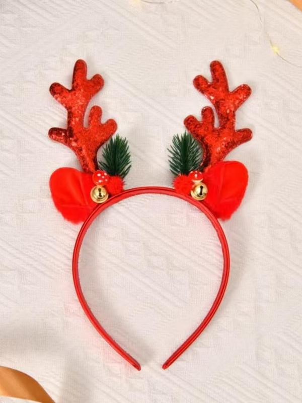 Cute Reindeer Antler Design Hair Hoop, Fashionable Hair Accessories for Women & Girls, Cute Lovely Hairwear for Daily Used