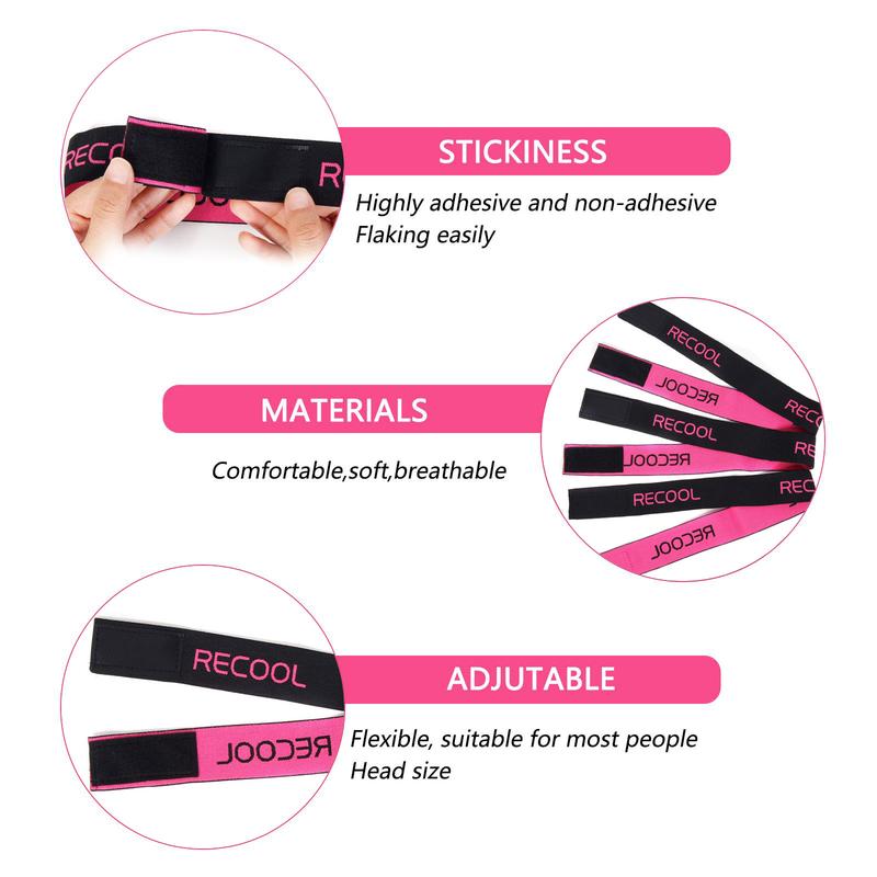 Recool Hair Lace Melting Band Elastic Edge Wrap for Wigs, 1PCS Bands to Lay and Hold Edges in Place