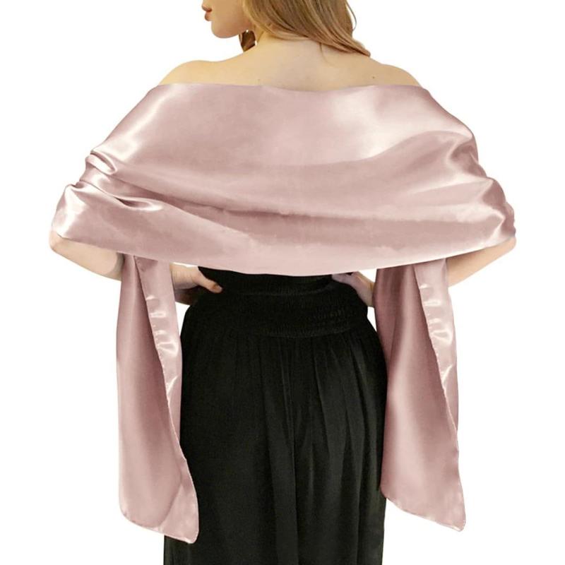 Shawls and Wraps for Evening Dresses Satin Shawl Wraps for Women Extra Long Wedding Shawls for Bridal Party