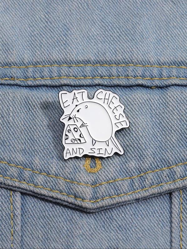 Cartoon Cute Animal Design Brooch, Enamel Pin Suitable for Backpacks, Jeans, Scarves, Hats Decoration, Fashion Accessories for Both Men & Women