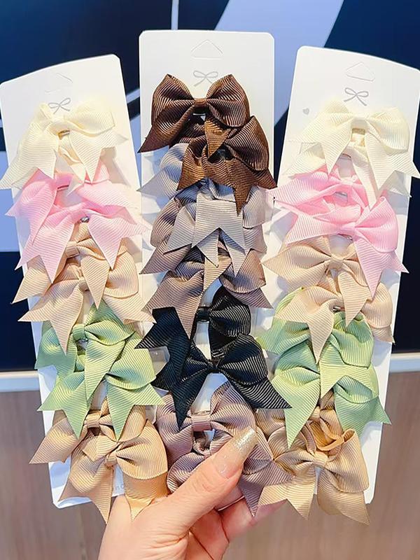 Colorful Hair Clips Set, Bow Hair Clips, Super Cute Hair Accessories for Women, Casual Style, Suitable for Dolls and Pets