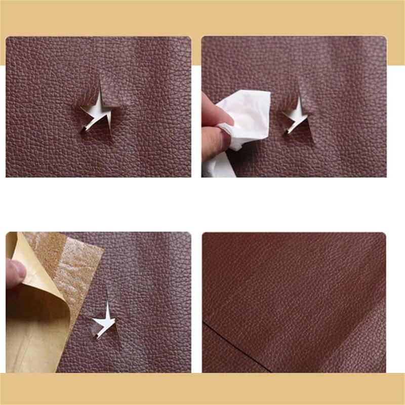 Self-Adhesive Leather Refinisher Cuttable Sofa Repair,PVC Leatherette Waterproof Upholstery Fabric,Leather Stickers Self Adhesiveleather Repair Patch,