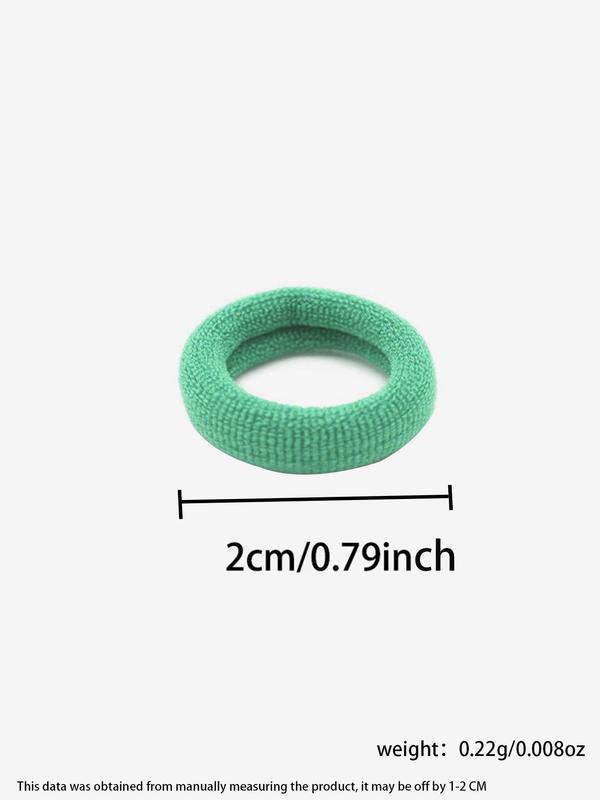 Random Color Casual High Stretch Seamless Hair Ties & Rainbow Scrunchies, Fall Small Rubber Band Ponytail Holders, Hair Y2k Accessories for Girlfriend