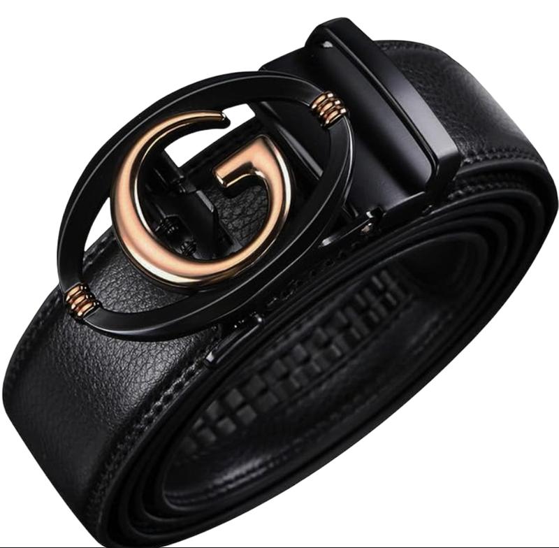 Mens Fashion Design Black Leather 