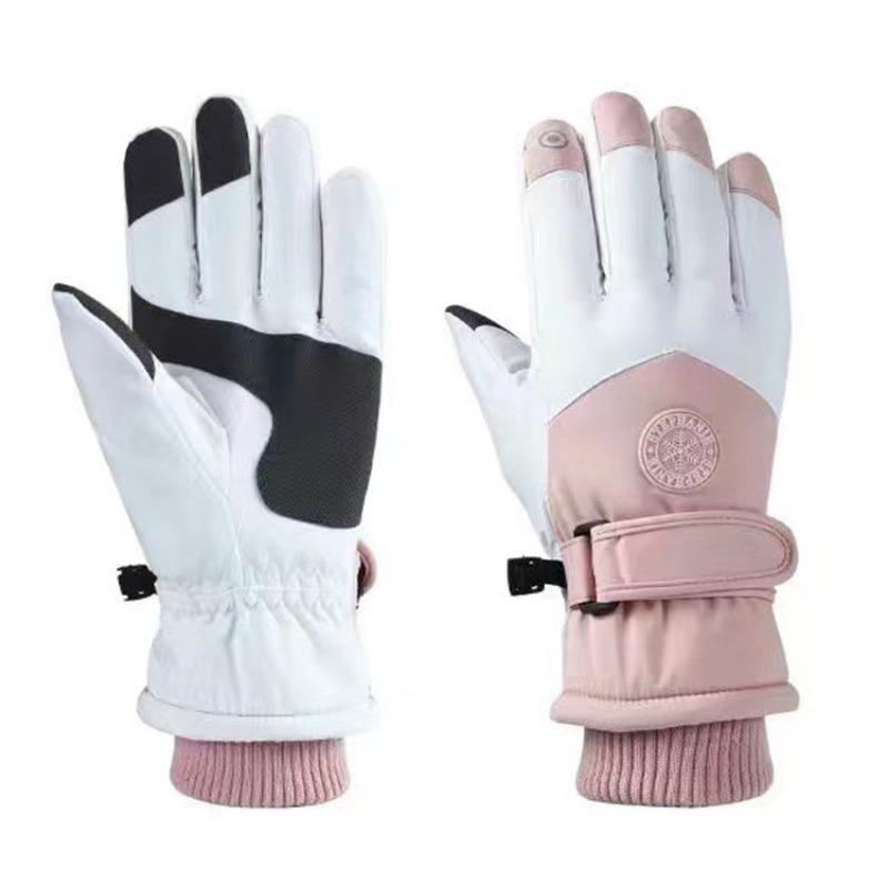 Outdoor Winter Ski Gloves, 3 Pairs Non-slip Plus Fleece Thickened Warm Touch Screen Windproof Waterproof Gloves, Sports & Outdoor Accessories