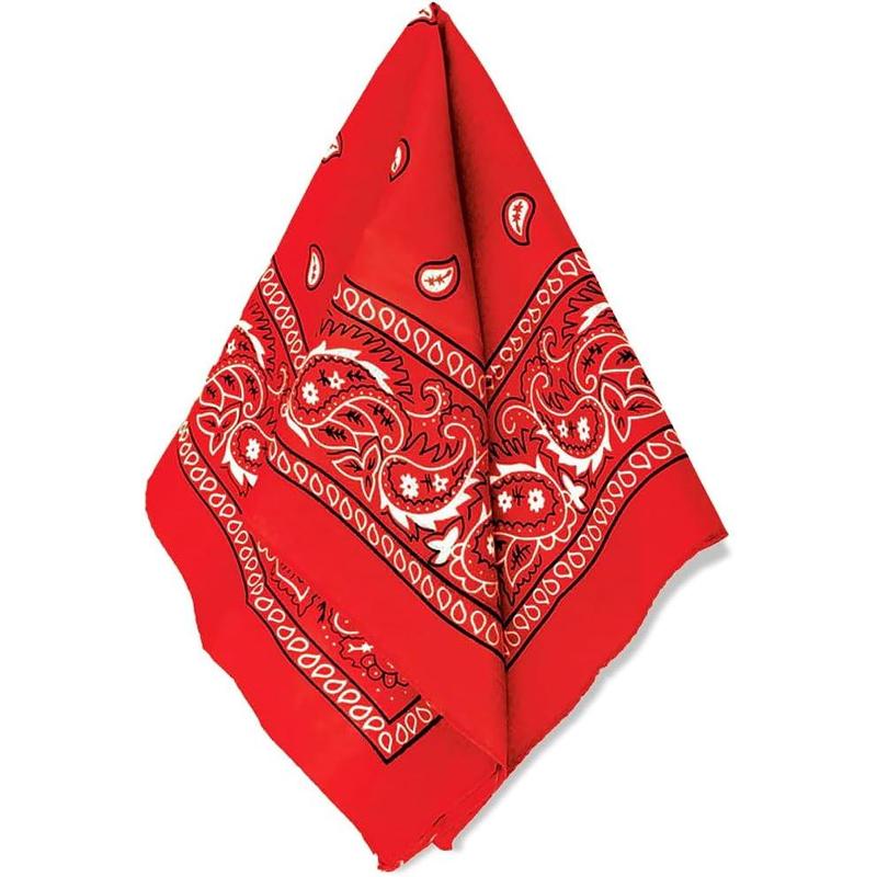 womens Paisley Bandana,STYLISH AND VERSATILE,classic red bandana offers multiple uses, from outdoor activities like hiking and camping to serving as a fashion accessory, adding a pop of color and flair to your outfits.