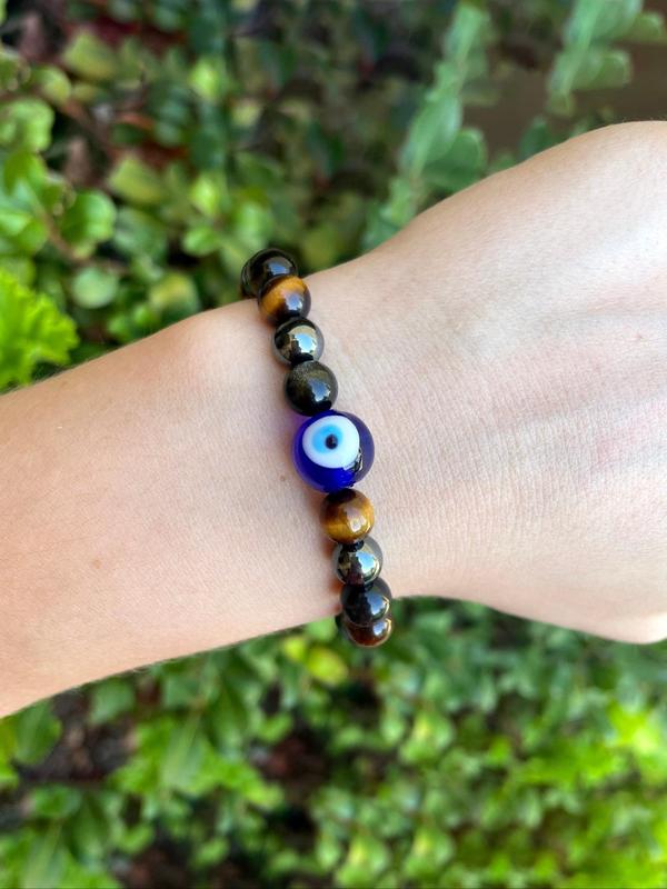 Beaded Bracelet, Fashion Eye Design Beaded Bracelet for Party, Daily Decor, Trendy All-match & Exquisite Jewelry for Birthday Gift