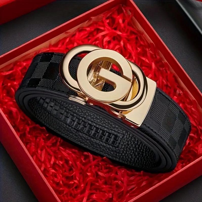 Letter G Buckle Trendy Versatile Belt, Men's Casual Business Formal Belt, Ideal Choice For Gift guy