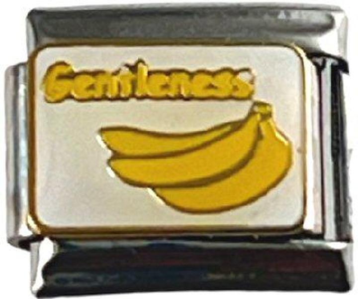 Italian Charm Link Gentleness Bananas 9mm