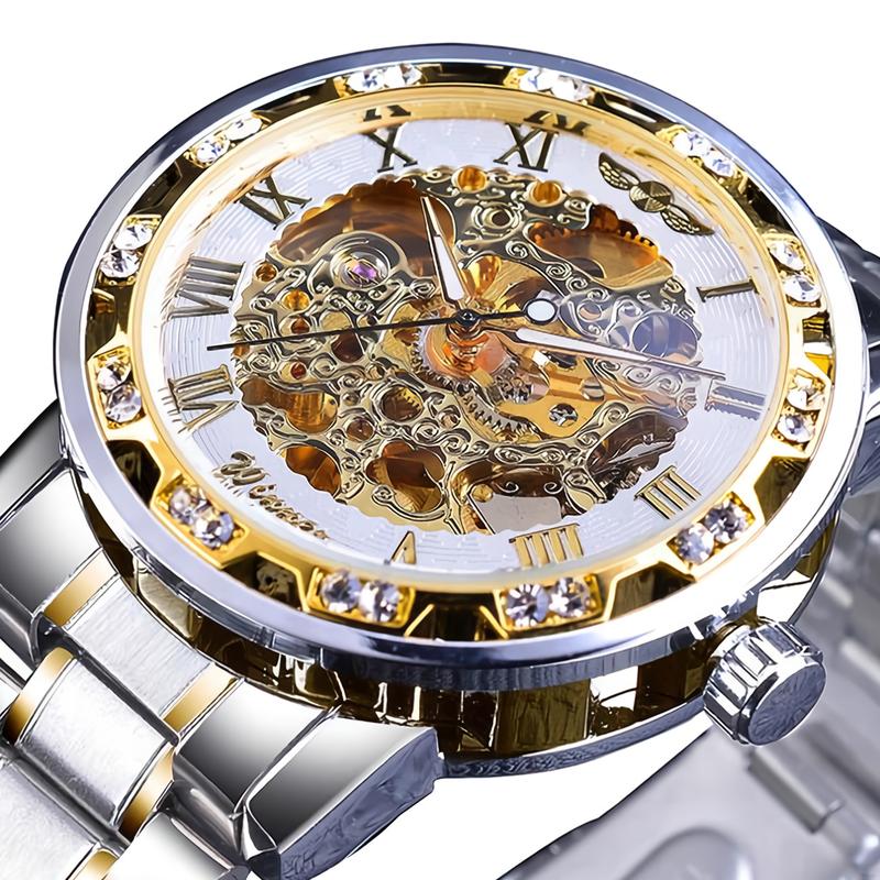 Winnner Royal Design Men Top Brand Luxury Male Mechanical Skeleton Wrist Watch