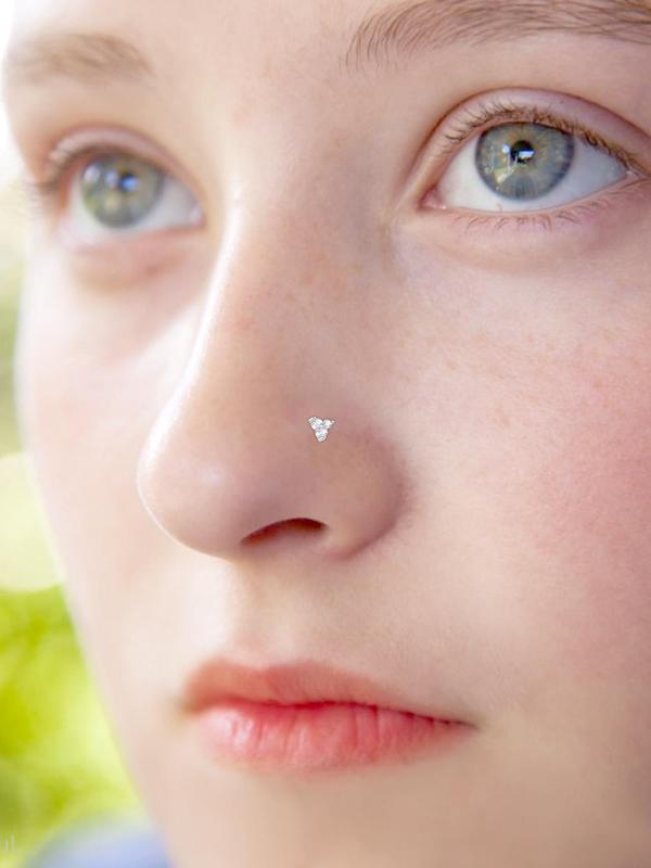 Rhinestone Decor Nose Ring, Mixed Shape Nose Piercing Jewelry for Women & Men, Fashion Jewelry for Party, Daily Clothing Decor, Trendy All-match & Exquisite Jewelry for Birthday Gift