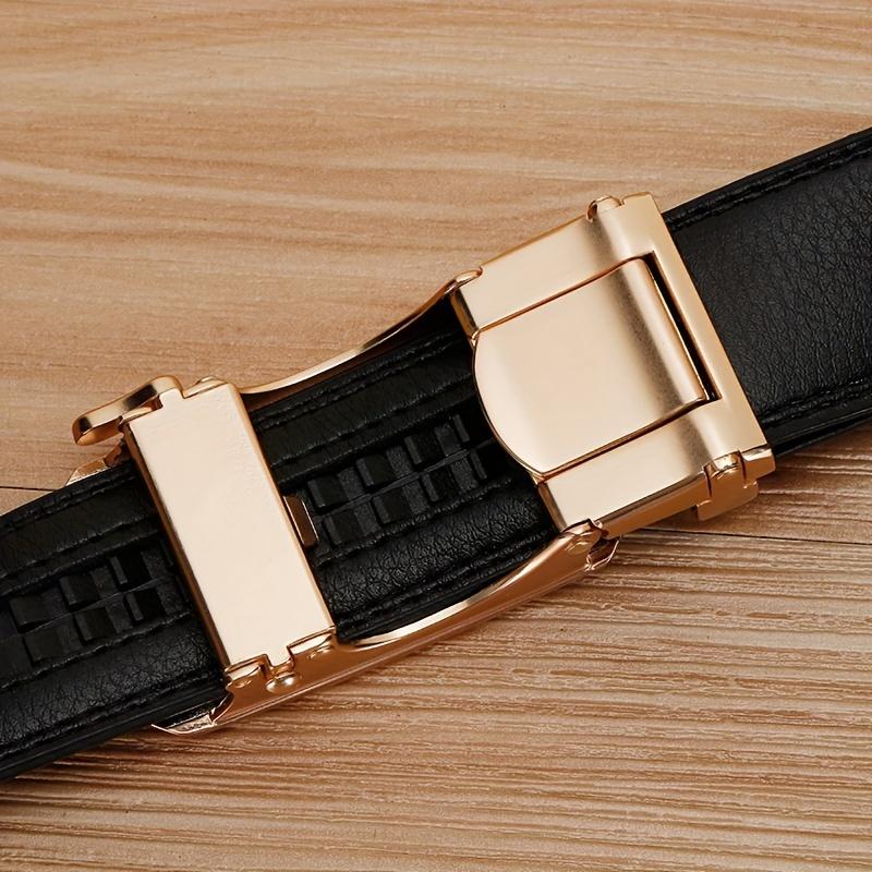 Golden Automatic Buckle Belt Men and Women Universal Fashion Casual Belts Red Blue Green Black White Cinturon Female Waistband