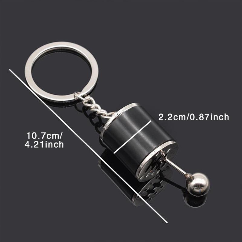 Car Gear Lever Shaped Keychain, Creative Portable Key Chain, Alloy Keychains, Gear Shifter Design Key Pendant, Bag & Car Key Ornament, Cute Accessories