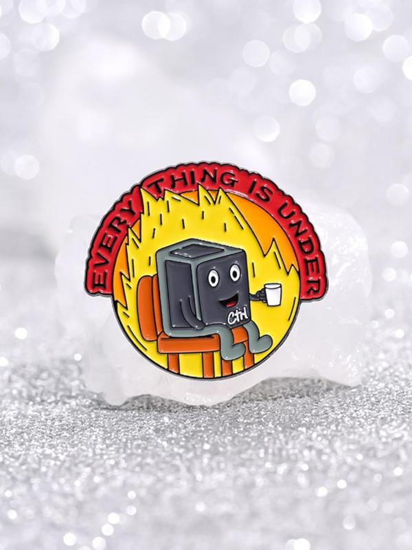 Cartoon Robot Design Brooch, Cute Fashion Alloy Badge for Daily Clothing Decor, Trendy All-match & Exquisite Accessories for Birthday Gift