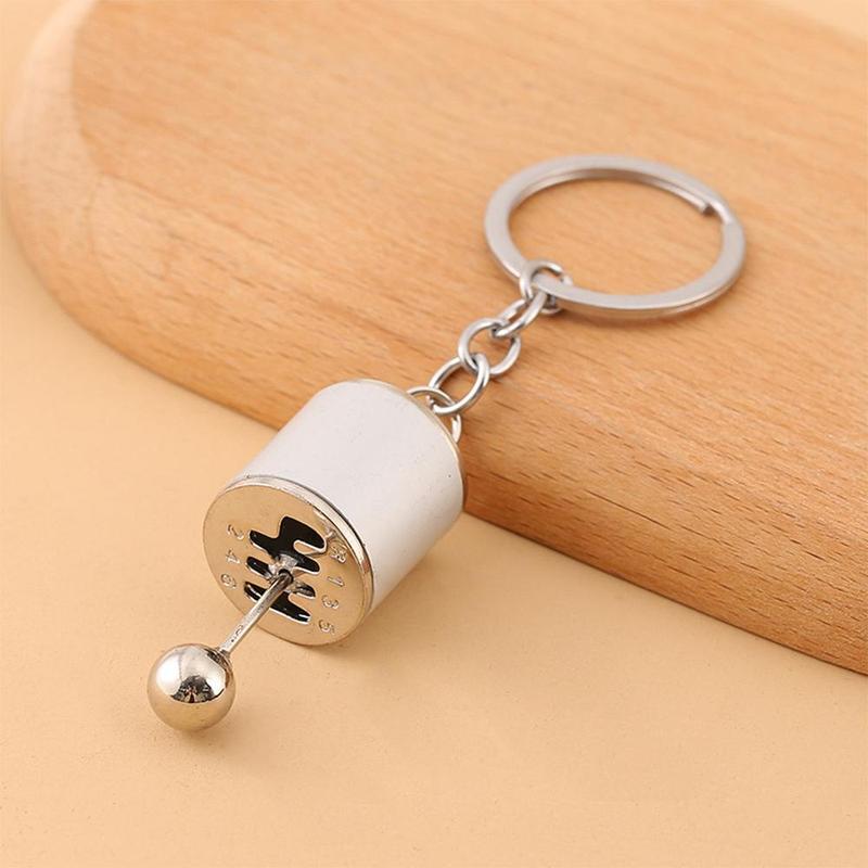 Car Gear Lever Shaped Keychain, Creative Portable Key Chain, Alloy Keychains, Gear Shifter Design Key Pendant, Bag & Car Key Ornament, Cute Accessories