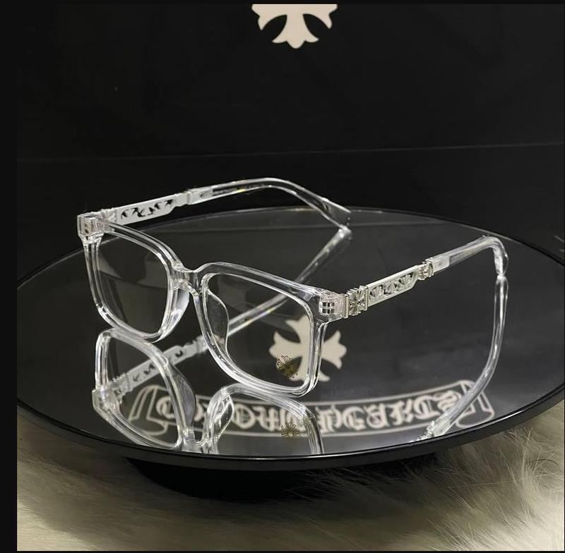 CHROME HEARTS GLASSES: Beautiful chrome heart patterns, Chrome Heart Eyeglass Frames, Genuine Chrome Hearts Framed Glasses, Non- prescription glasses for men and women, Chrome Heart Anti-Blue Light Eyeglass, Fashionable Unisex Chrome Hearts Eyewear.