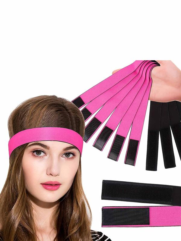 Solid Color Hair Band (2pcs), Elastic Hair Band for Wig Edges, Lace Melting Band for Wigs Elastic Bands for Sewing Edge Laving Band for Women & Girls